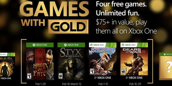 Games with Gold – Annunciati ufficialmente i giochi gratuiti di febbraio su Xbox One e Xbox 360
