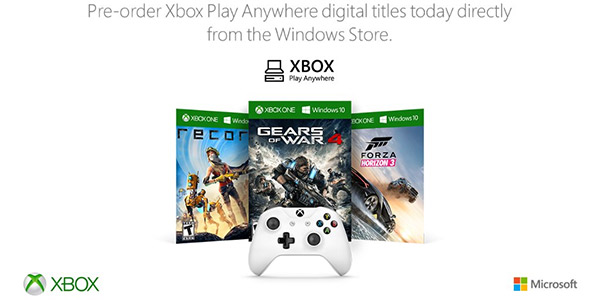 Xbox Play Anywhere – Da oggi i giochi sono prenotabili tramite il Windows Store
