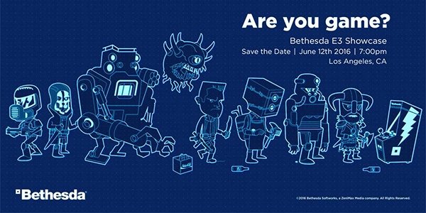 Bethesda annuncia ufficialmente la data della sua conferenza all’E3 2016