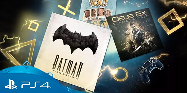 PlayStation Plus – Ecco la Instant Game Collection di gennaio 2018 con Deus Ex e Batman di Telltale